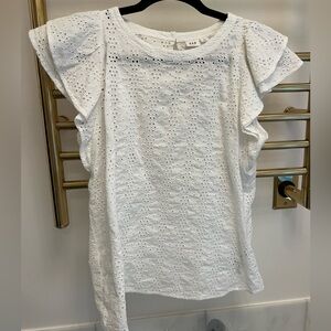 Gap White Eyelet top